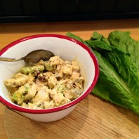 Curried Cranberry & Walnut Chicken Salad (wrap)