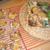 Cranberry Apple & Cheddar Turkey Muffins