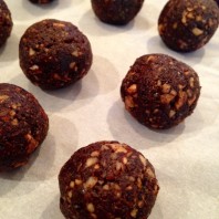 Brownie Batter Protein Bites