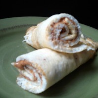 Peanut Butter Egg White Roll Up